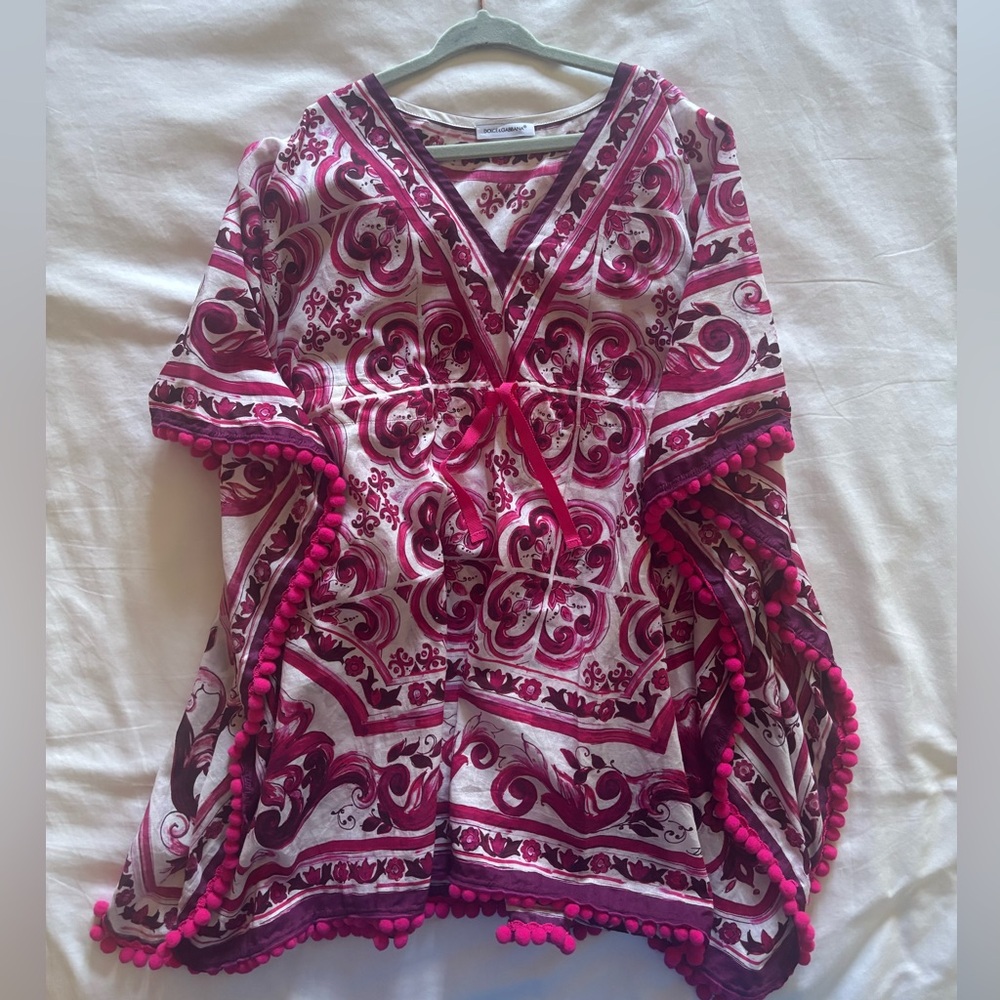 DOLCE & GABBANA KIDS Majolica coverup dress